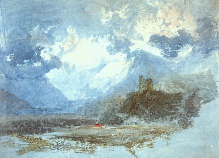 Joseph Mallord William Turner Dolbadern Castle Norge oil painting art